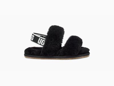 UGG Oh Yeah Toddlers Slippers Black - AU 784BK